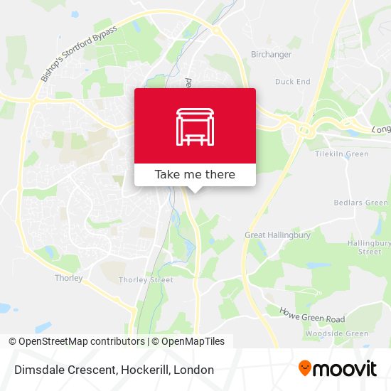 Dimsdale Crescent, Hockerill map