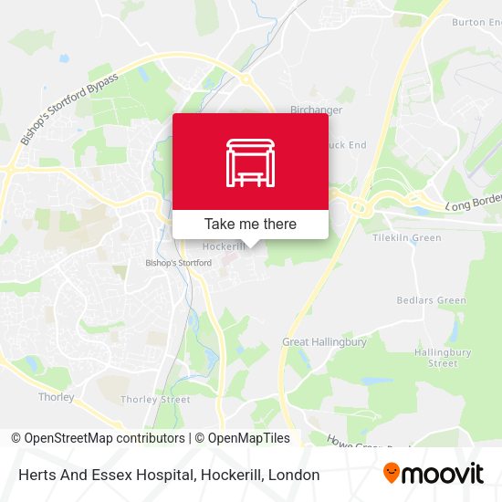 Herts And Essex Hospital, Hockerill map