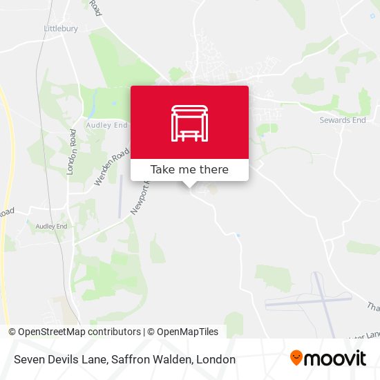 Seven Devils Lane, Saffron Walden map