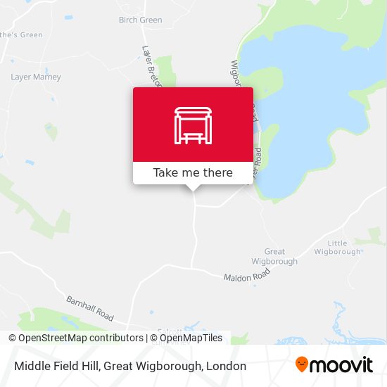 Middle Field Hill, Great Wigborough map