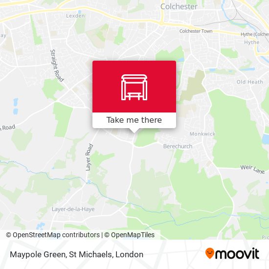 Maypole Green, St Michaels map