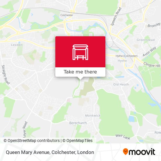 Queen Mary Avenue, Colchester map