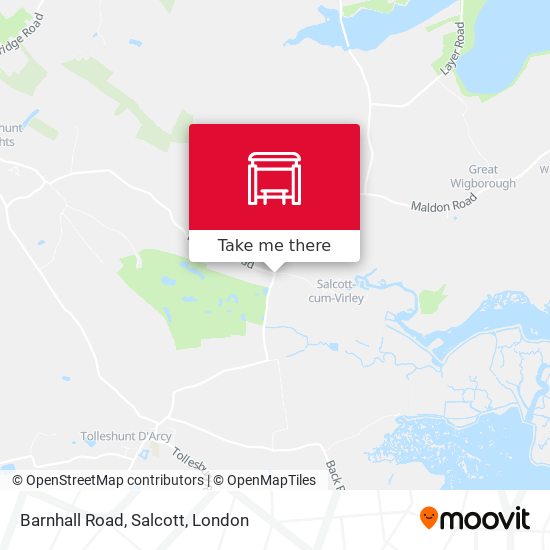 Barnhall Road, Salcott map
