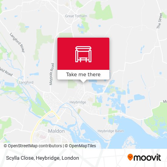 Scylla Close, Heybridge map