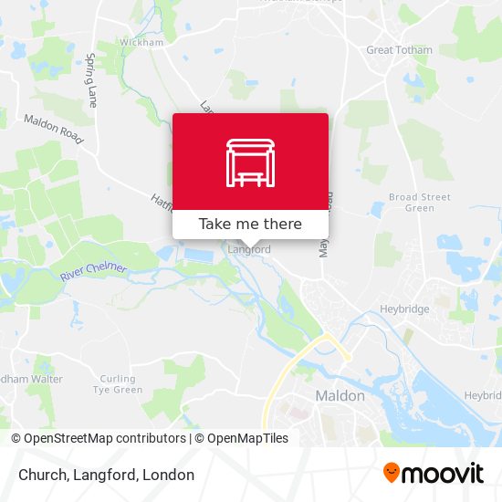 Church, Langford map