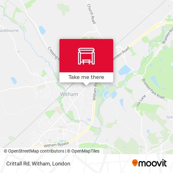 Crittall Rd, Witham map