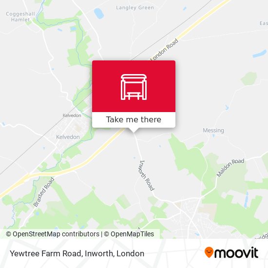 Yewtree Farm Road, Inworth map