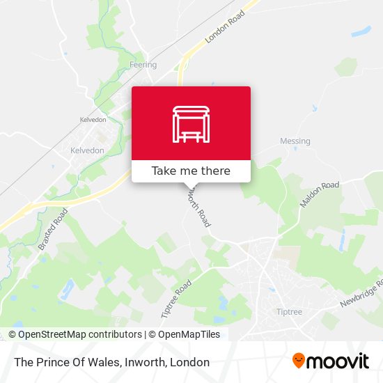 The Prince Of Wales, Inworth map