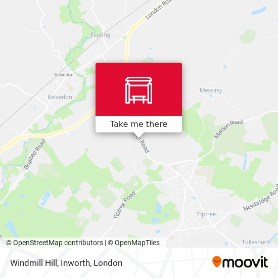 Windmill Hill, Inworth map