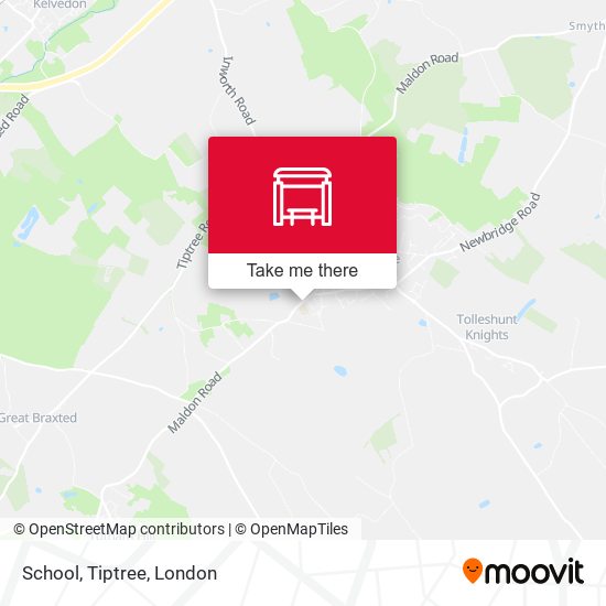 School, Tiptree map