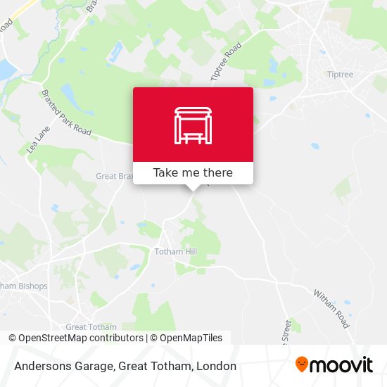 Andersons Garage, Great Totham map