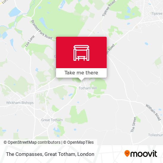 The Compasses, Great Totham map