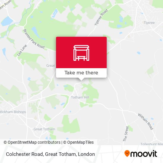 Colchester Road, Great Totham map
