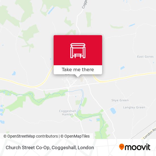 Church Street Co-Op, Coggeshall map