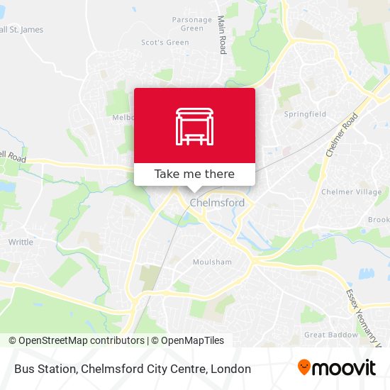 Bus Station, Chelmsford City Centre map
