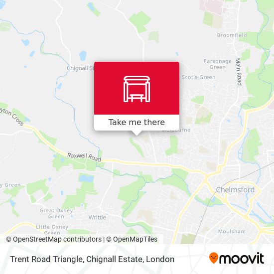 Trent Road Triangle, Chignall Estate map