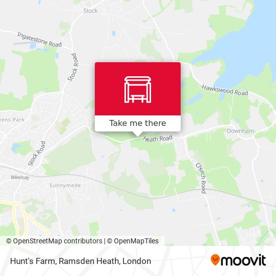 Hunt's Farm, Ramsden Heath map