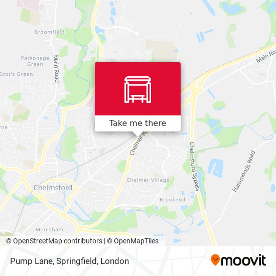 Pump Lane, Springfield map