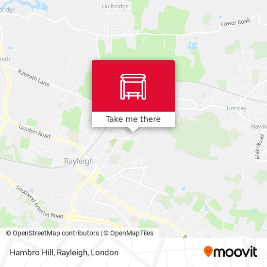 Hambro Hill, Rayleigh map