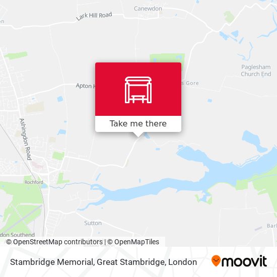 Stambridge Memorial, Great Stambridge map