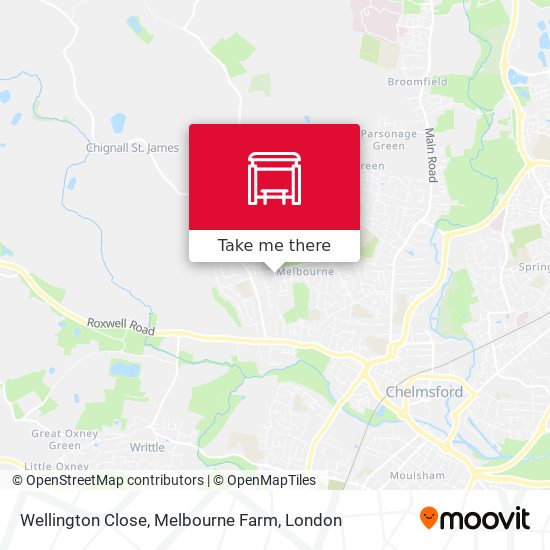 Wellington Close, Melbourne Farm map