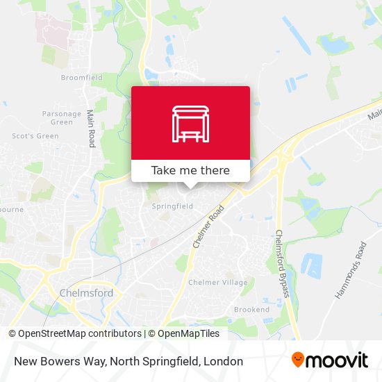 New Bowers Way, North Springfield map