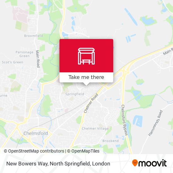 New Bowers Way, North Springfield map