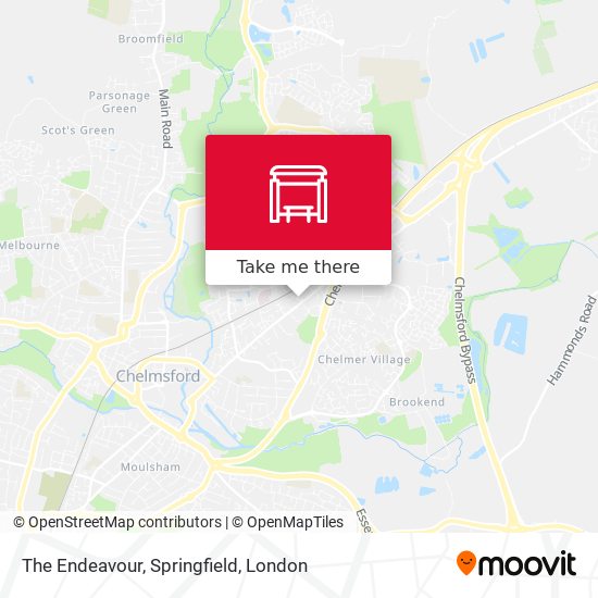 The Endeavour, Springfield map