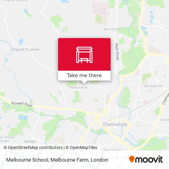 Melbourne School, Melbourne Farm map