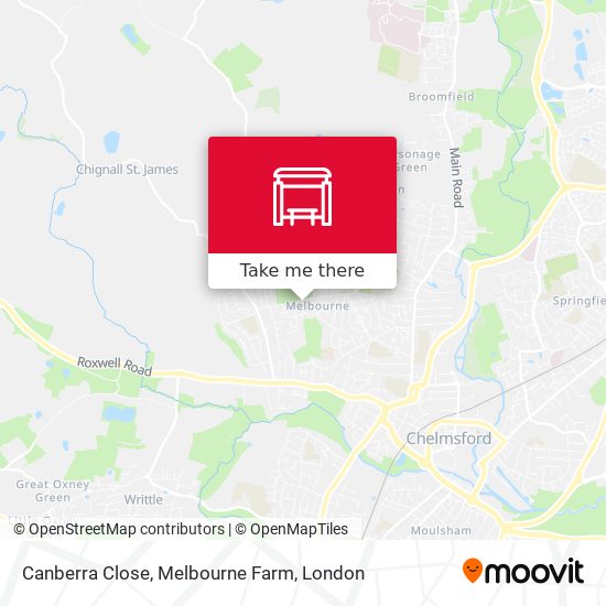 Canberra Close, Melbourne Farm map