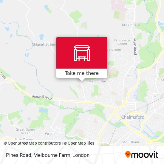 Pines Road, Melbourne Farm map