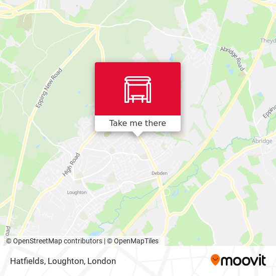 Hatfields, Loughton map