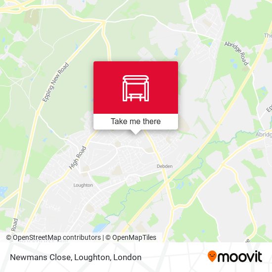 Newmans Close, Loughton map