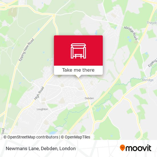 Newmans Lane, Debden map