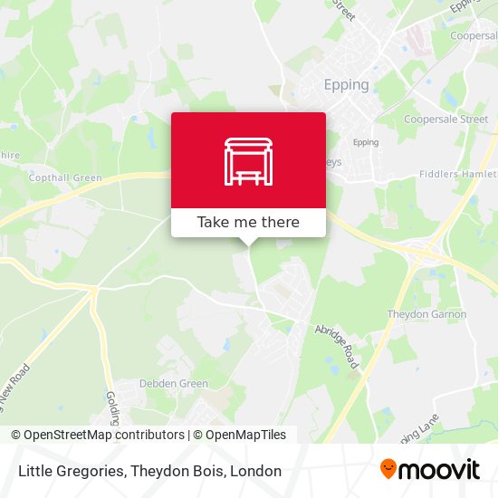 Little Gregories, Theydon Bois map