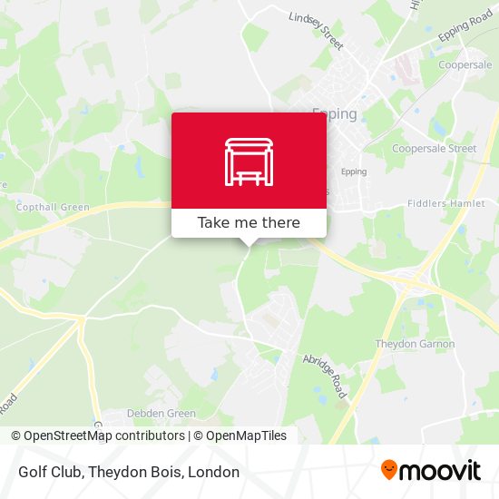 Golf Club, Theydon Bois map