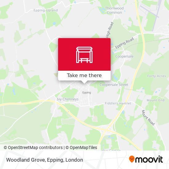 Woodland Grove, Epping map