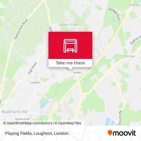 Playing Fields, Loughton map