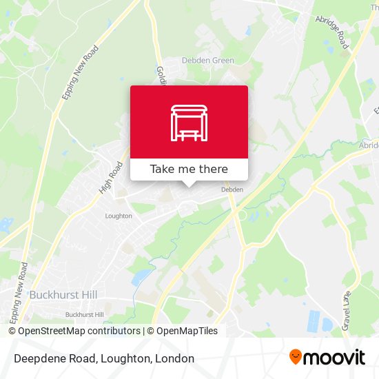 Deepdene Road, Loughton map