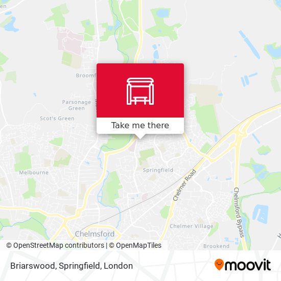 Briarswood, Springfield map