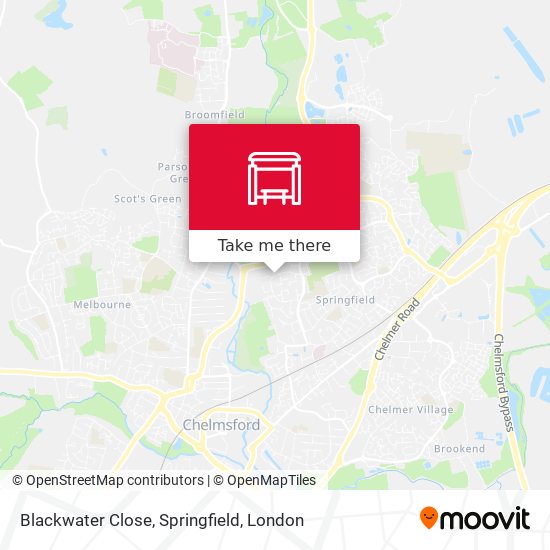 Blackwater Close, Springfield map