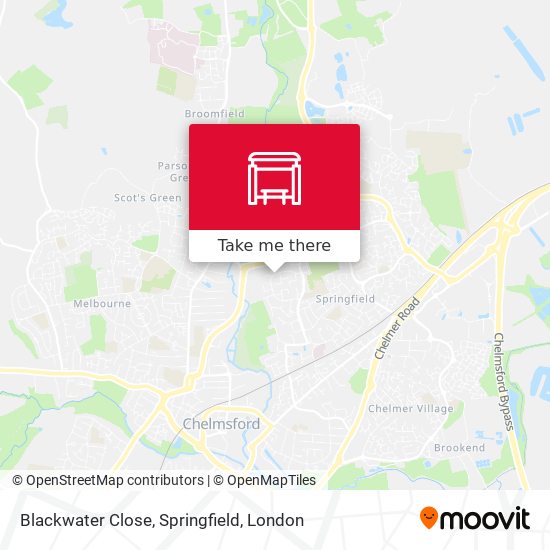 Blackwater Close, Springfield map