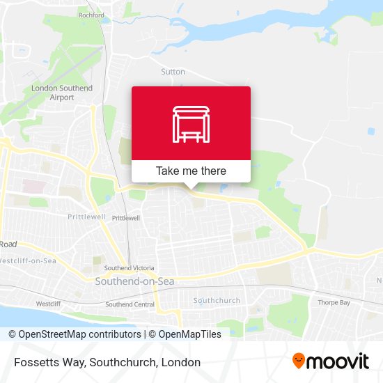 Fossetts Way, Southchurch map