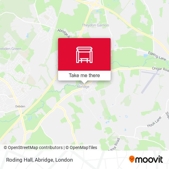 Roding Hall, Abridge map