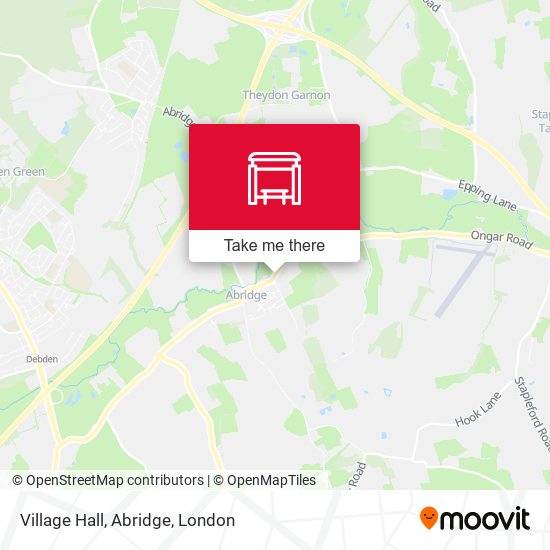 Village Hall, Abridge map