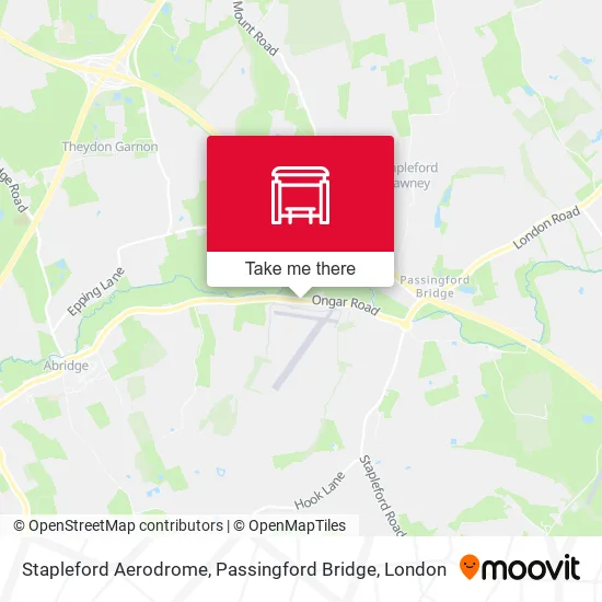 Stapleford Aerodrome, Passingford Bridge map