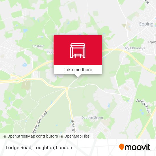 Lodge Road, Loughton map