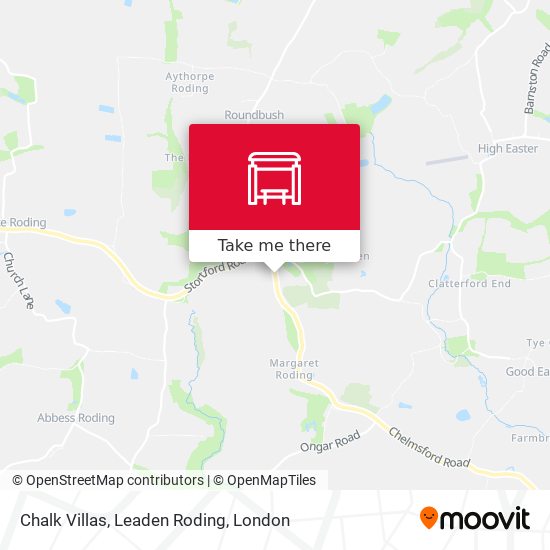 Chalk Villas, Leaden Roding map