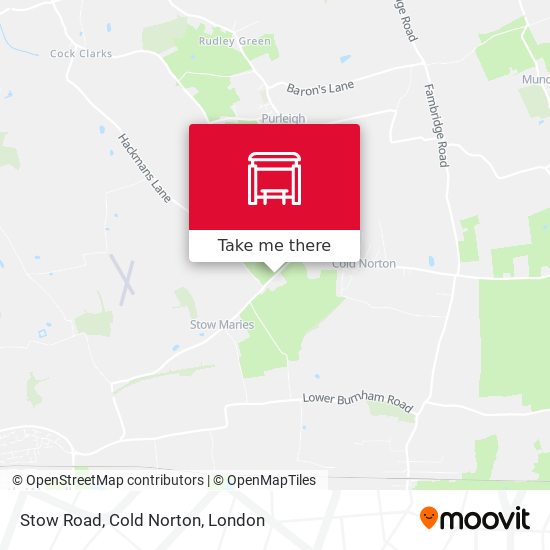 Stow Road, Cold Norton map