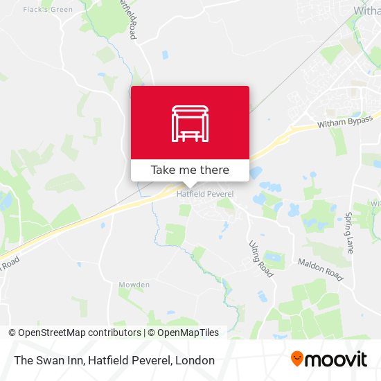 The Swan Inn, Hatfield Peverel map